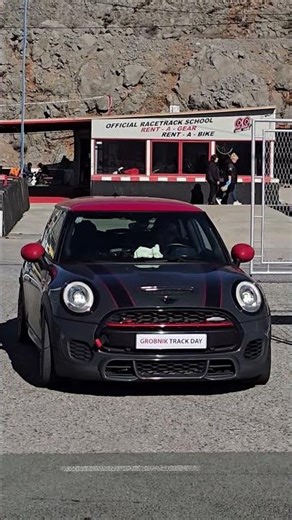 Lowered Mini Cooper S going on Grobnik track #automobile #sportscar #carspotting #carlifestyle #fyp