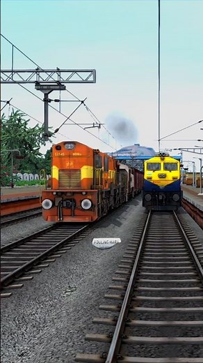 😱 Two Freight Trains Overtaking Each Other 🔥Train Simulator Games Videos #railroad #train #traingame