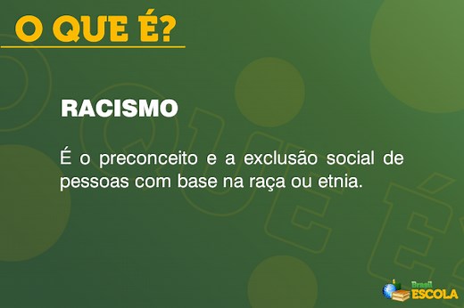 O que é racismo? - Brasil Escola