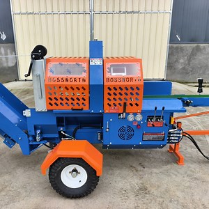 [Hot Item] Automatic 20t Oak Hardwood Firewood Cutting Fire Wood Processor with Conveyor