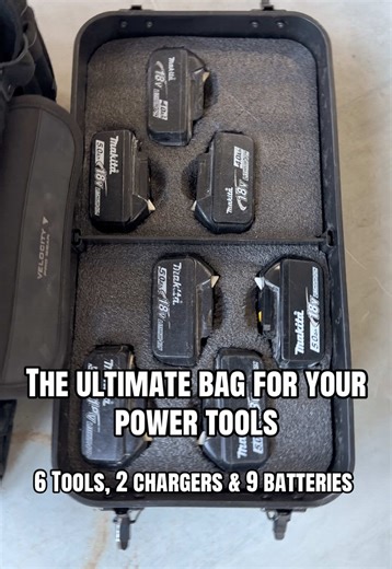 No more over-sized makita carry bag that’s falling apart and all crammed in! This bag is a game changer! @VelocityProGear Power Tool Bag is a beast! #aircon #powertools #velocityprogear #milwaukee #makita