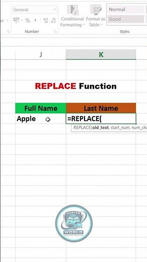 Excel Replace Function | Replace Word To An other Word