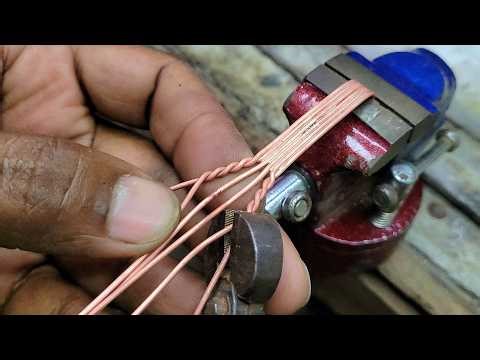 New design copper twisted ring making ! How to make twisted ring
