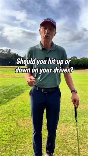 Josh Zander | Golf Instructor and Coach on Instagram: "Should you hit up or down on your driver? It depends. Under grip golfers should hit up because their trail shoulder naturally tilts back. Cover golfers will naturally hit more down on their driver. Trying to make too many adjustments to account for this can just lead to inconsistencies in your game. Having the correct grip is one of the most important factors to a powerful, consistent, and injury-free swing. If you’d like to work with me to