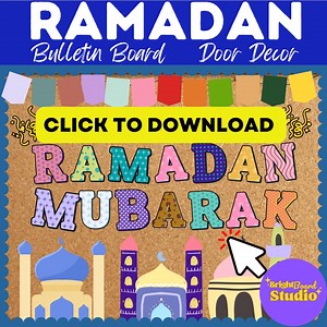 Ramadan Bulletin Board Kit, Classroom Decor, Islamic Banner (digital Print) - Etsy Canada