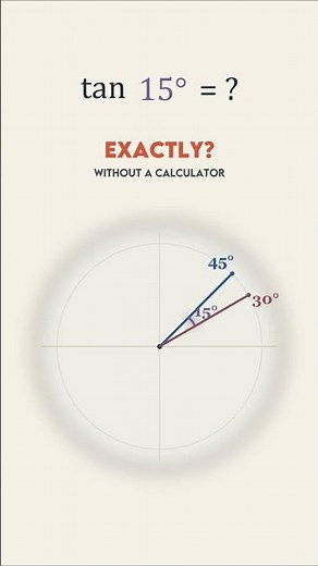 Can You Find tan(15°) Exactly Without a Calculator?