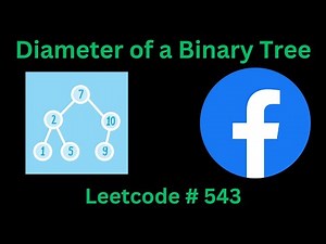DIAMETER OF A BINARY TREE | LEETCODE 543 | PYTHON DFS SOLUTION
