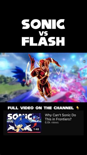 Sonic vs The Flash #shorts #sonic