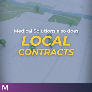 Stay close to home with local contracts from Medical Solutions! 📍 Talk to your recruiter today for more information. #wherewillcaretakeyou | Medical Solutions