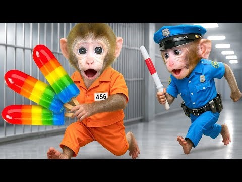 Mono Choco Clever Way De La Prisión Y Juega En Una Piscina Arcoíris De Sandías - Choco Life Espanol