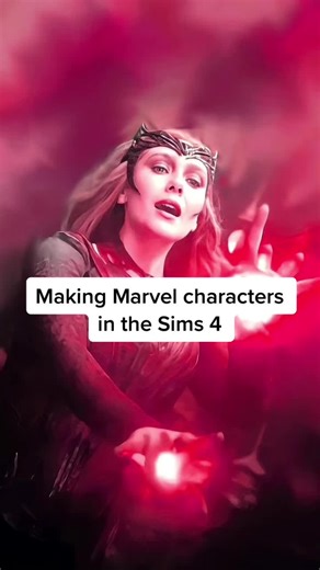 Creating Marvel Characters in The Sims 4: Wanda Maximoff
