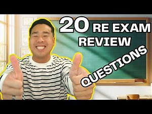 20 *MUST KNOW* Real Estate Exam Questions that will help you PASS in 2025