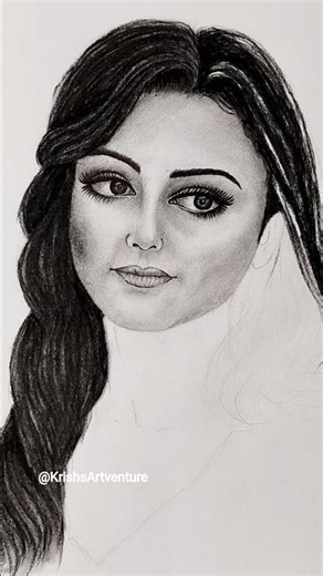 Girl Portrait Sketch 1 Part2 #shorts #trend #trending #viral #art #drawing #sketch #girl #shortsfeed