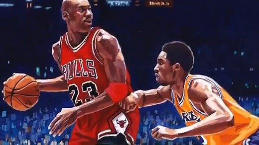 5.4K views · 96 reactions | This time-lapse painting of MJ and Kobe is amazing ❤️ Artist Tom Borowski sheds light on where his love of sports and art began: https://trib.al/VrCj1tV | Sports Illustrated | Facebook