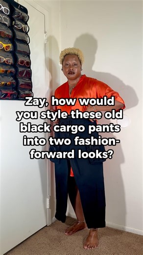 Zay Styles Old Black Cargo Pants in 2 Fashion-Forward Looks 🖤🔥 #OOTD #StyleInspo #FashionInspo