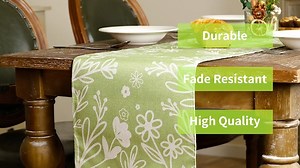 Watch green spring table runner on Amazon Live
