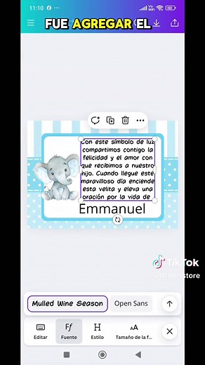 Tarjeta de Baby Shower en Canva: Tutorial Completo