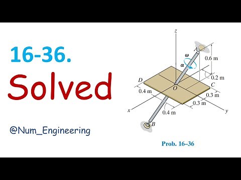 *16–36. At the instant shown, the shaft and plate rotateswith | Engineering Mechanics