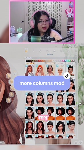 i have the 5 column version of the more columns mod by weerbesu ✨ #sims4 #thesims4 #thesims #sims4cc #sims4mods