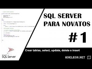 SQL Server for Beginners | Creating Tables, Selecting, Editing, Inserting, and Deleting Data | #1