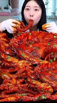 ASMR GIANT SPICY SEAFOOD BOIL 🔥 Crab, Tiger Shrimp, Octopus & Squid Mukbang