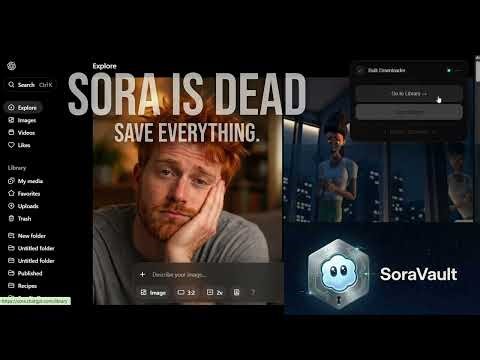 Sora Shutdown: Free Backup Tool Saves Your Entire Library & Drafts in 5 min.