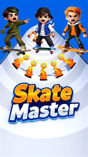 Skate Master Gameplay – It Gets Harder Every Second! 🔥😱 #shorts #gaming #youtubeshorts #어몽 #어몽어스