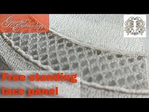 Creating an apron design with a free-standing lace panel