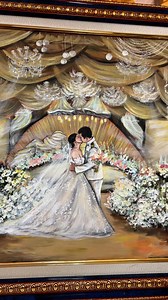 Their friend booked me to surprise them with a live wedding painting 🥹🎨 #liveweddingpainter #Artistlivepainting