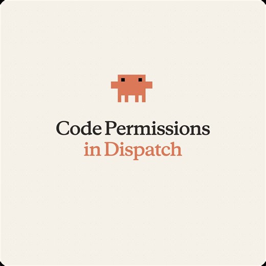 AnthropicのAIエージェント「Claude Code」のDispatch(スマホ遠隔操作)機能で、コーディングタスクの実行時に使用する権限モードを設定(デスクトップアプリ側で設定可)できるようになりました。