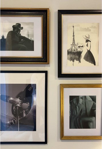 Let’s hang some ART!!! My room already feels taller I love love love #smallbedroom #nycapartment #bedroomdesign #wallart #wallprints