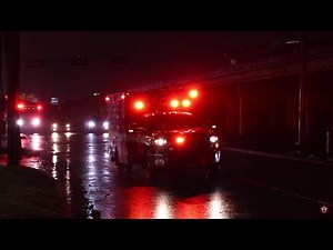 (Phaser) Houston Fire Department Engine 67 and Medic 34 responding to a Building Fire.