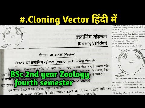 Cloning Vector in hindi || Difference between cloning Vector and Expression Vector