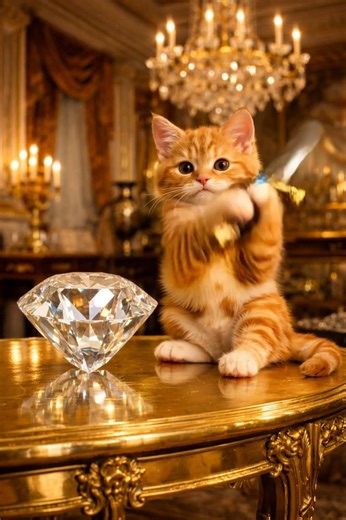This Cat Cuts a Diamond… Then Transforms 😱💎