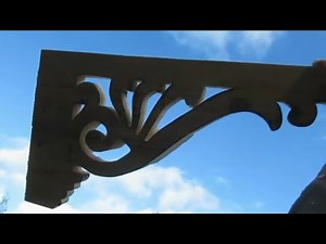 Wooden ... Arch Wood ornament bracked for doorway Gable Victorian Fretwork with Plain Timber