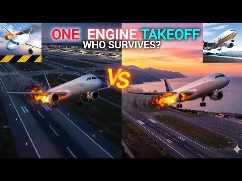 One Engine Takeoff 😱 Airline Commander VS Extreme Landings