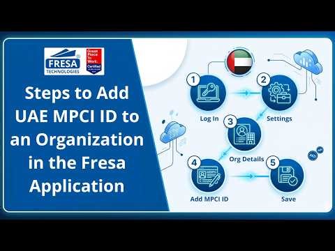 Steps to Add UAE MPCI ID to an Organization in Fresa Application
