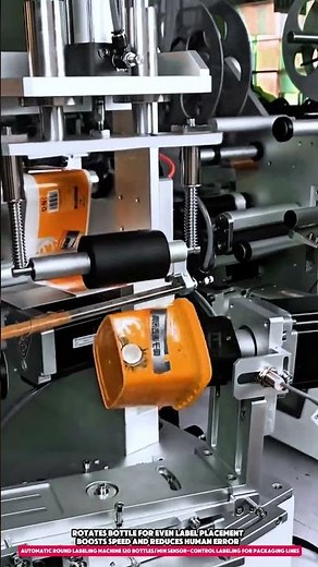 Automatic Round Labeling Machine 120 Bottles/Min Sensor-Control Labeling for Packaging Lines