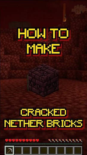 Minecraft: Cracked Nether Bricks | Aged Nether Block | Recipe 216