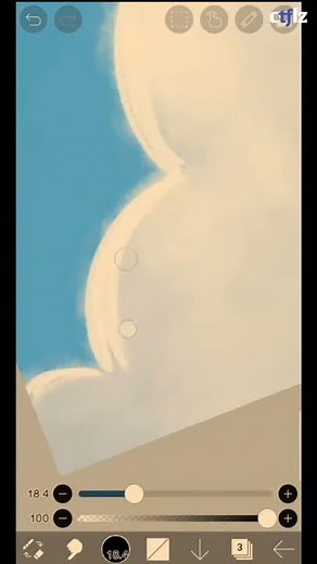 【ibisPaint】How to Draw Clouds ☁️ 【Tutorial】#Shorts