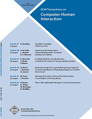 Opening up the Design Space of Neurofeedback Brain--Computer Interfaces for Children | ACM Transactions on Computer-Human Interaction
