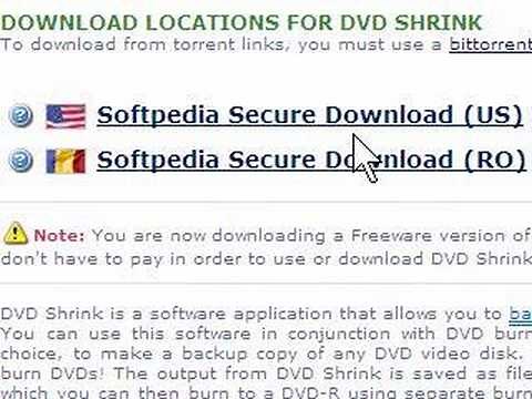 How to download free dvd shrink