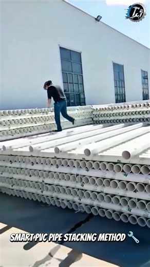 Fast PVC Pipe Loading Process 🚛 #Construction #PVC #Factory