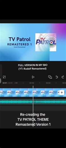 TV Patrol OBB Enhanced Epic Version by Rudolf Remastered