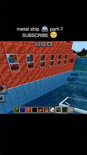 metal ship 🚢 part-7 #gamingshorts #minecraftgameplay #minecraft #minecraftshorts