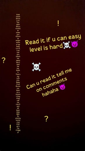 bet u can't read it 😈