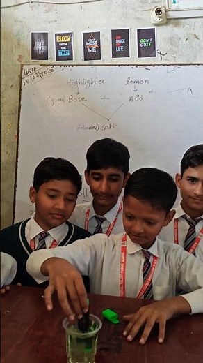 Neutralization Reaction of Acid and Base || Science Experiment with Highlighter and Lemon