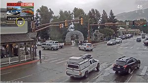 This might put a smile on your face.... or make you angry. Snow falling in Jackson Hole this morning just 8 hours away from Denver. #LetsGo Seen on the SeeJH webcam | Meteorologist Cory Reppenhagen
