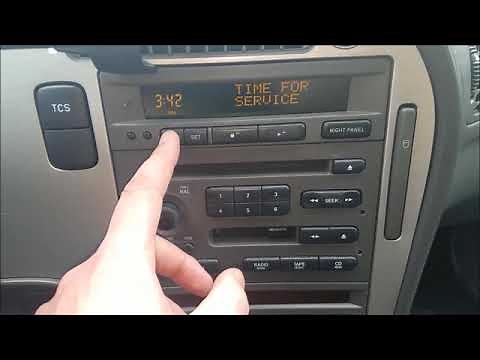 Saab - How to Reset "Time for Service"
