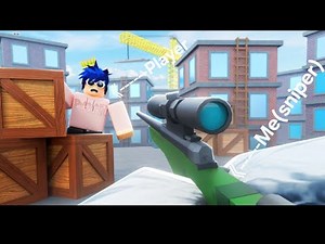 Playing sniper tag in Roblox!